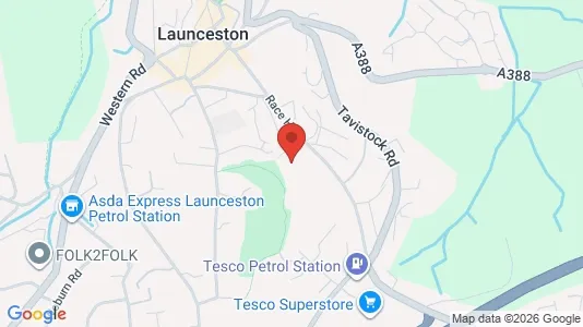 Apartments for rent i Launceston - Cornwall - kort over placeringen