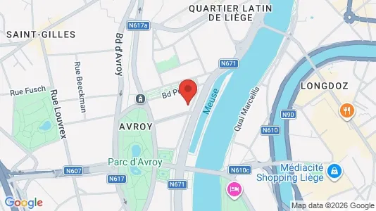 Apartments for rent i Luik - kort over placeringen