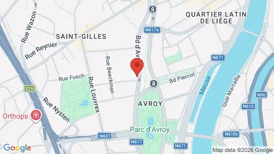 Apartments for rent i Luik - kort over placeringen