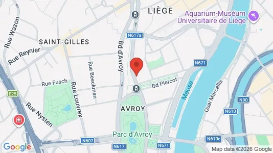 Apartments for rent i Luik - kort over placeringen