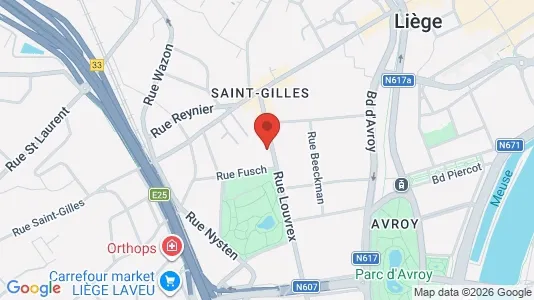 Apartments for rent i Luik - kort over placeringen