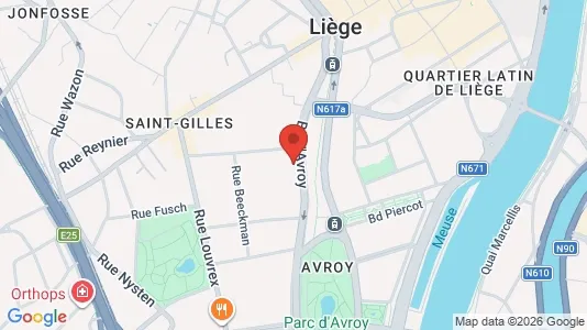 Apartments for rent i Luik - kort over placeringen