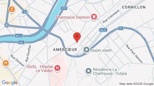 Apartments for rent i Luik - kort over placeringen