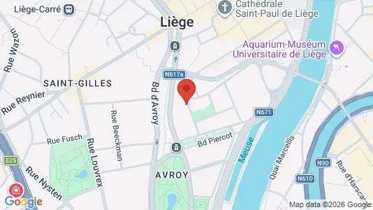 Apartments for rent i Luik - kort over placeringen