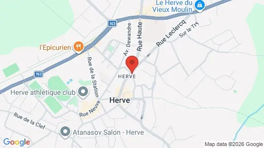 Apartments for rent i Herve - kort over placeringen