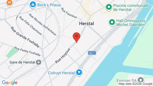 Apartments for rent i Herstal - kort over placeringen