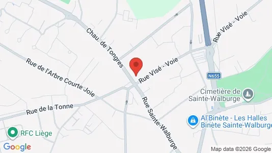 Apartments for rent i Luik - kort over placeringen
