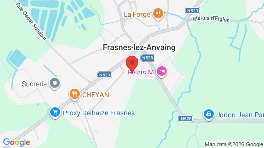 Apartments for rent i Frasnes-lez-Anvaing - kort over placeringen
