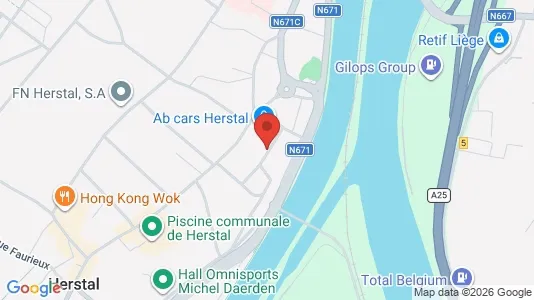 Apartments for rent i Herstal - kort over placeringen