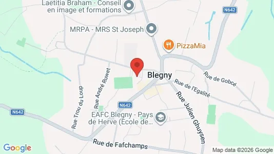 Apartments for rent i Blégny - kort over placeringen