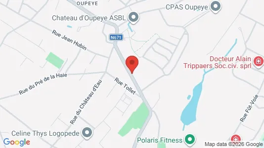 Apartments for rent i Oupeye - kort over placeringen