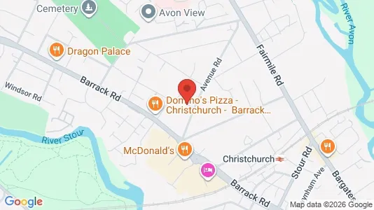 Apartments for rent i Christchurch - Dorset - kort over placeringen
