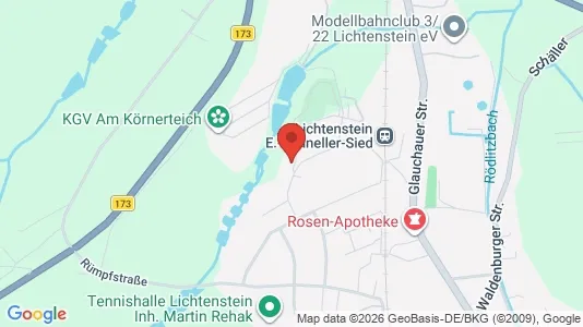 Apartments for rent i Zwickau - kort over placeringen