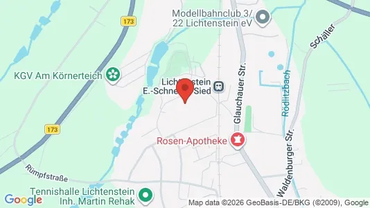 Apartments for rent i Zwickau - kort over placeringen
