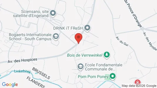 Apartments for rent i Brussels Ukkel - kort over placeringen