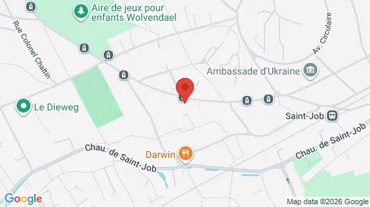 Apartments for rent i Brussels Ukkel - kort over placeringen