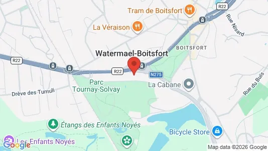 Apartments for rent i Brussels Watermaal-Bosvoorde - kort over placeringen