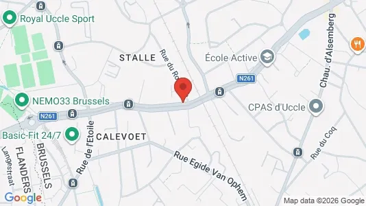 Apartments for rent i Brussels Ukkel - kort over placeringen
