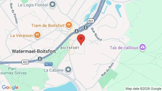 Apartments for rent i Brussels Watermaal-Bosvoorde - kort over placeringen