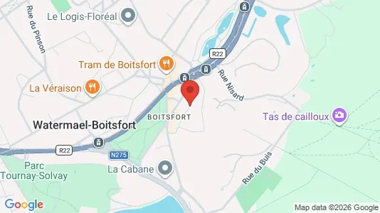 Apartments for rent i Brussels Watermaal-Bosvoorde - kort over placeringen