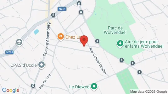 Apartments for rent i Brussels Ukkel - kort over placeringen