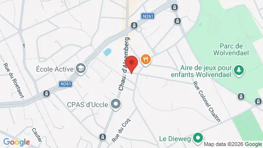 Apartments for rent i Brussels Ukkel - kort over placeringen