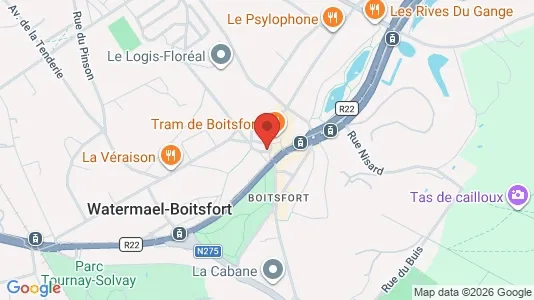 Apartments for rent i Brussels Watermaal-Bosvoorde - kort over placeringen