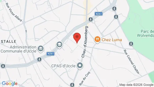 Apartments for rent i Brussels Ukkel - kort over placeringen
