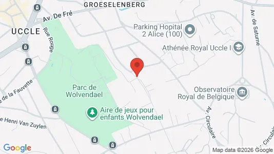 Apartments for rent i Brussels Ukkel - kort over placeringen