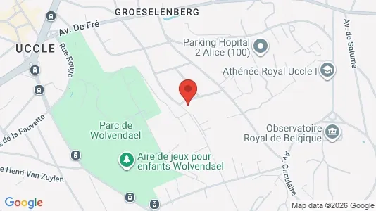Apartments for rent i Brussels Ukkel - kort over placeringen