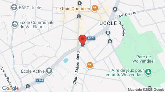 Apartments for rent i Brussels Ukkel - kort over placeringen