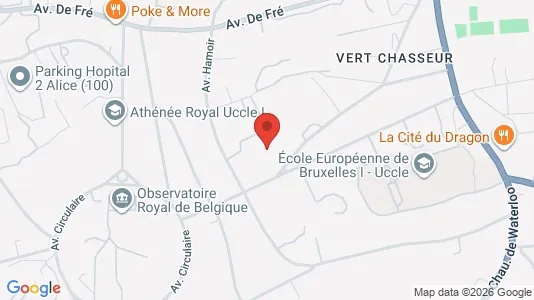 Apartments for rent i Brussels Ukkel - kort over placeringen
