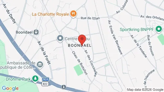 Apartments for rent i Brussels Watermaal-Bosvoorde - kort over placeringen