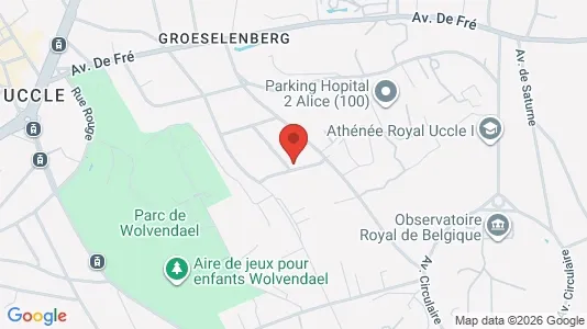 Apartments for rent i Brussels Ukkel - kort over placeringen