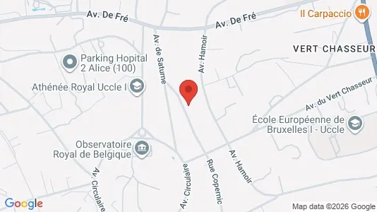Apartments for rent i Brussels Ukkel - kort over placeringen
