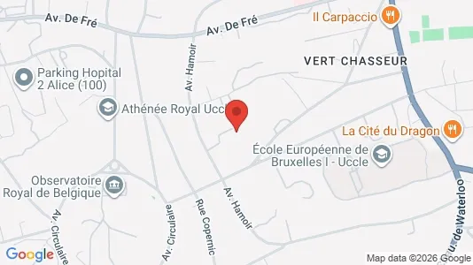Apartments for rent i Brussels Ukkel - kort over placeringen