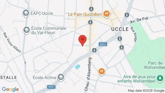 Apartments for rent i Brussels Ukkel - kort over placeringen
