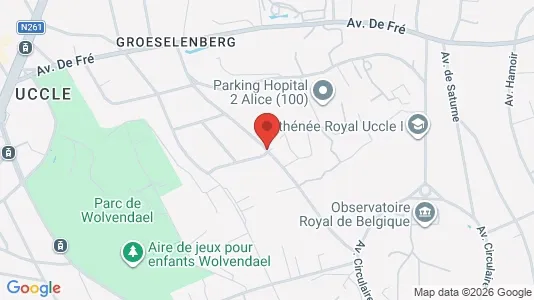 Apartments for rent i Brussels Ukkel - kort over placeringen
