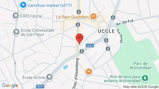 Apartments for rent i Brussels Ukkel - kort over placeringen