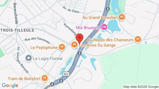 Apartments for rent i Brussels Watermaal-Bosvoorde - kort over placeringen