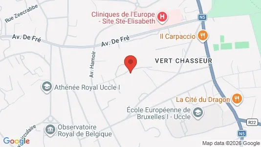 Apartments for rent i Brussels Ukkel - kort over placeringen