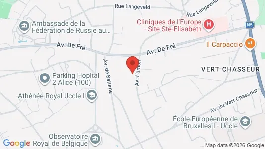 Apartments for rent i Brussels Ukkel - kort over placeringen