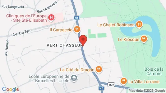 Apartments for rent i Brussels Ukkel - kort over placeringen