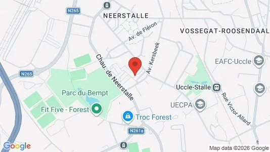 Apartments for rent i Brussels Vorst - kort over placeringen