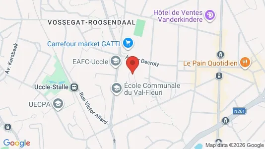 Apartments for rent i Brussels Ukkel - kort over placeringen