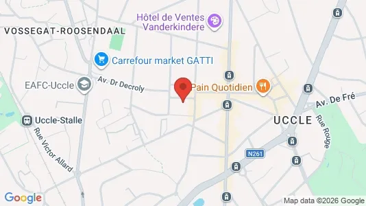 Apartments for rent i Brussels Ukkel - kort over placeringen