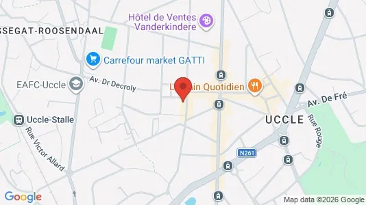 Apartments for rent i Brussels Ukkel - kort over placeringen
