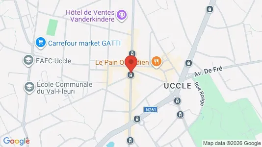 Apartments for rent i Brussels Ukkel - kort over placeringen