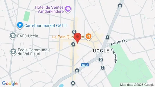 Apartments for rent i Brussels Ukkel - kort over placeringen