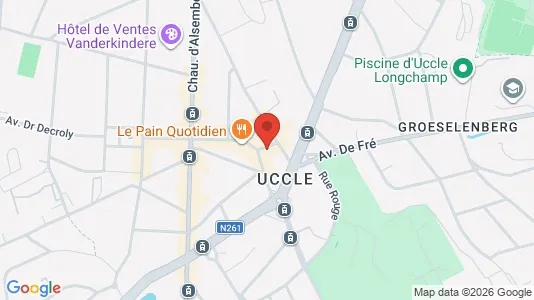 Apartments for rent i Brussels Ukkel - kort over placeringen